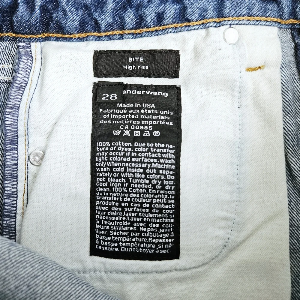 Alexander Wang Bite Denim Shorts 28